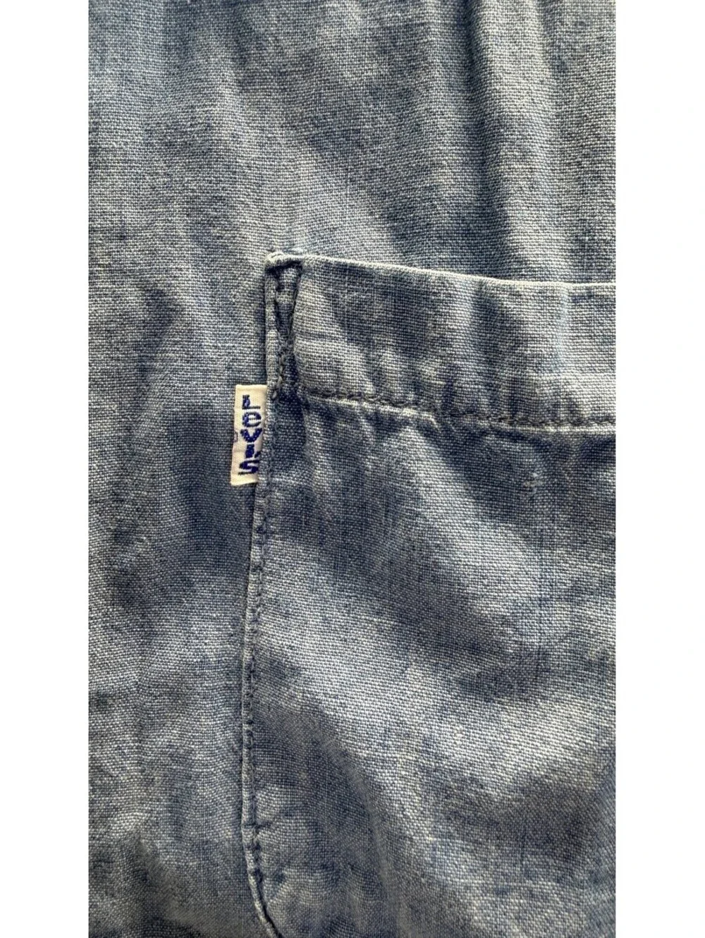 Levi's Men's Long Sleeve Button Down Shirt Blue Size Medium E-3